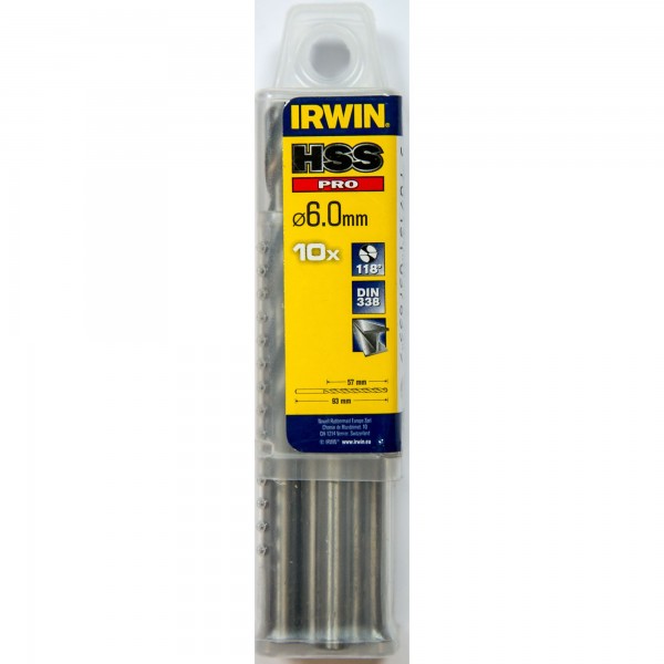 HSS DIN338 6,0x57/93mm 10ks