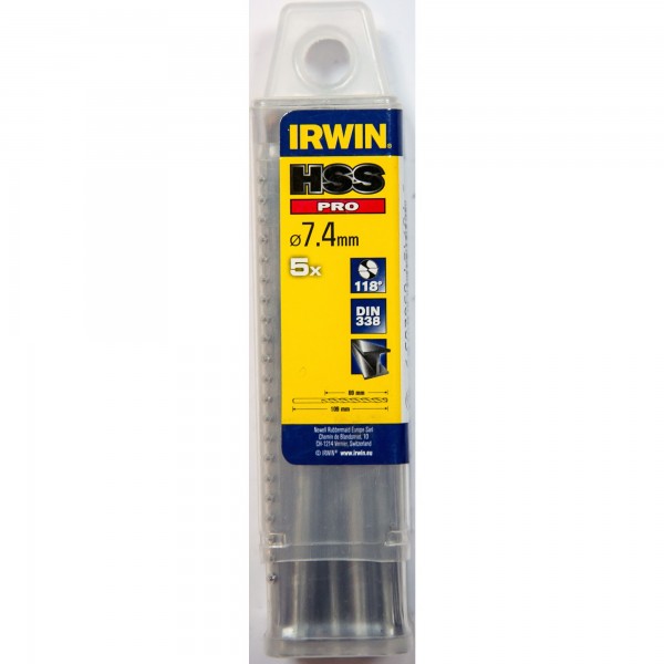 HSS DIN338 7,4x69/109mm 5ks