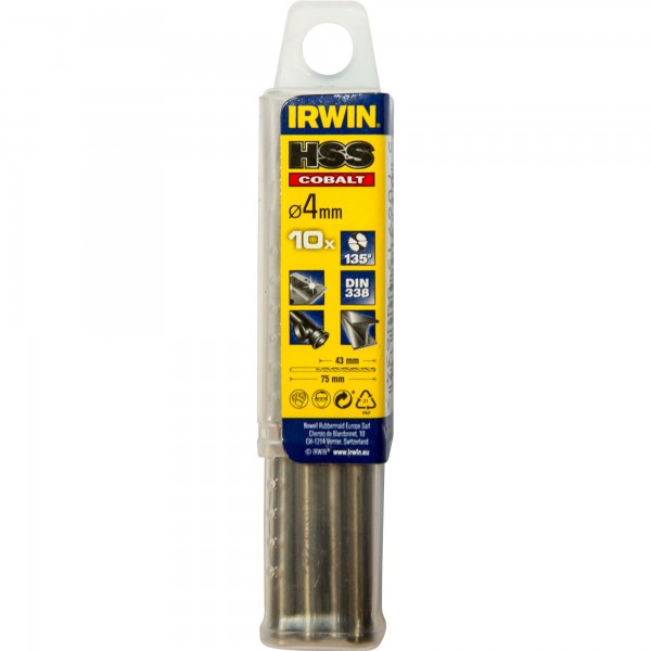 HSS DIN338 kobalt 4,0 mm 10 ks