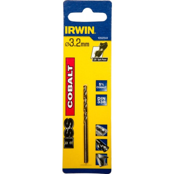 HSS DIN338 kobalt 3,2 valca