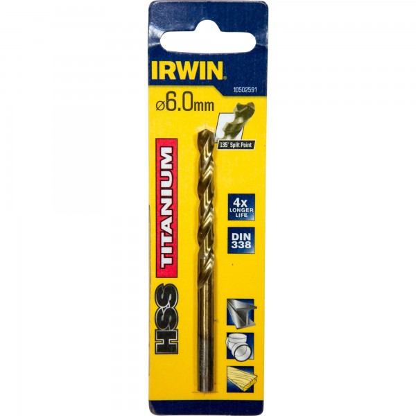 HSS DIN338 TIN 6,0x57/93 valcov
