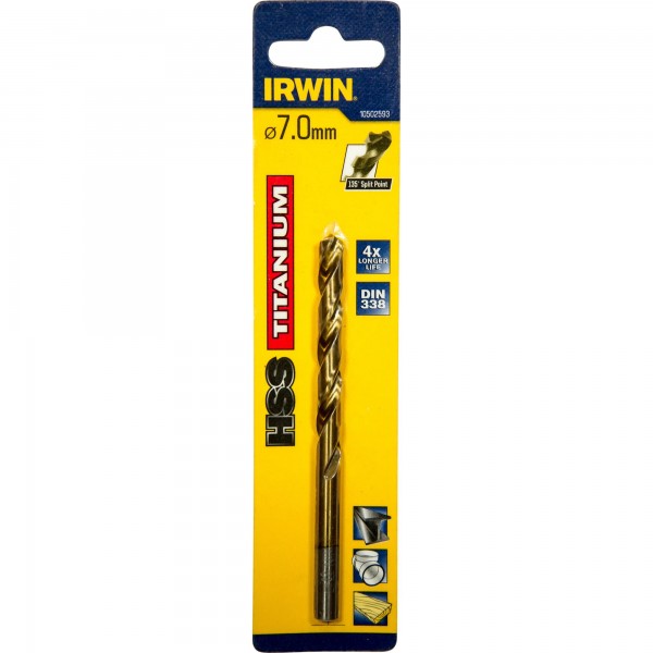 HSS DIN338 TIN 7,0x69/109 valcov