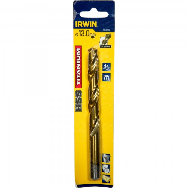 HSS DIN338 TIN 13,0x101/151mm valc