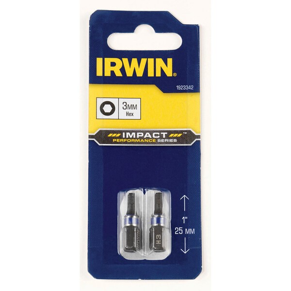IRWIN Impact bit HEX3 25 mm 2 ks