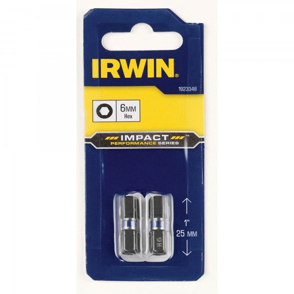 IRWIN Impact bit HEX6 25 mm - 2 ks