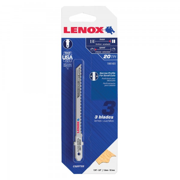 LENOX C320TS3 bimetal 88,9x6x1,5 mm 20TPI (3ks)