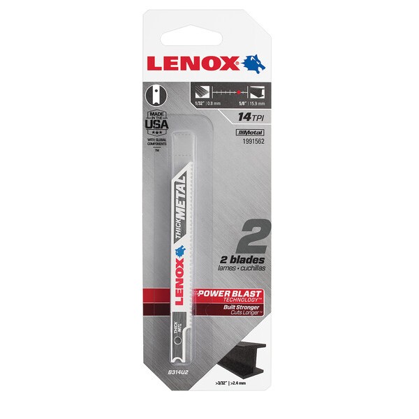 LENOX B314U bimetal 92,2x9,5x0,9 mm 14 TPI (2ks)