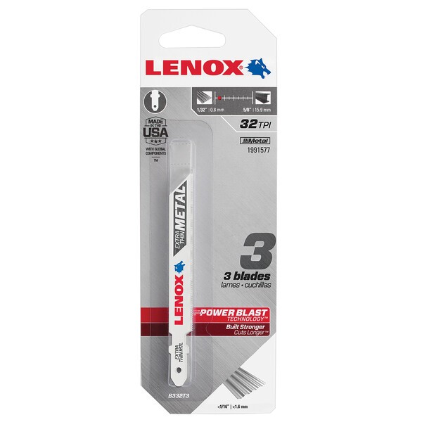 LENOX B332T3 bimetal 92x9,5x0,9mm 32TPI (3ks)