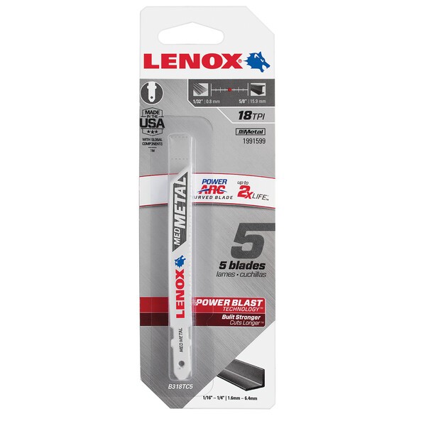 Bimetal LENOX B318TC 92,2 x 9,5 x 0,9 mm 18 TPI