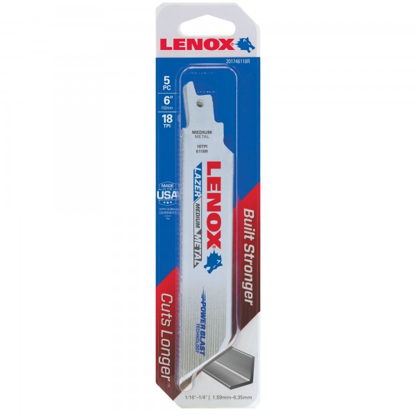 LENOX LAZER bimetal 6118R 152 x 25 x 1,1mm 18TPI
