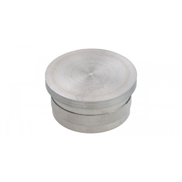 Víčko ploché rýhované, na trubku O33,7x2,0  mm