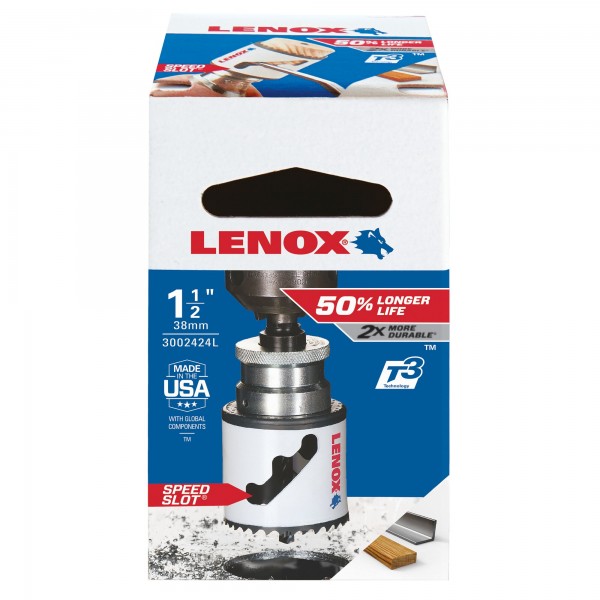 LENOX dierovač 38 mm bimetal T3™ Speed Slot®