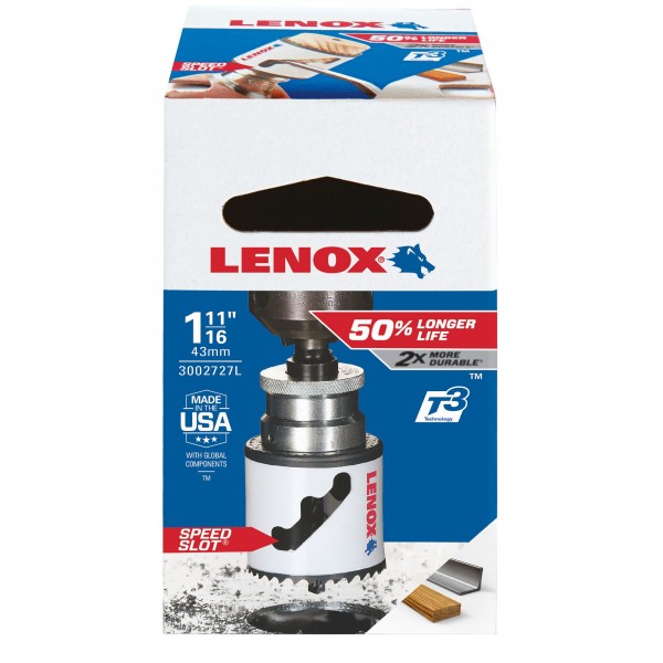 LENOX dierovač 43 mm bimetal T3™ Speed Slot®
