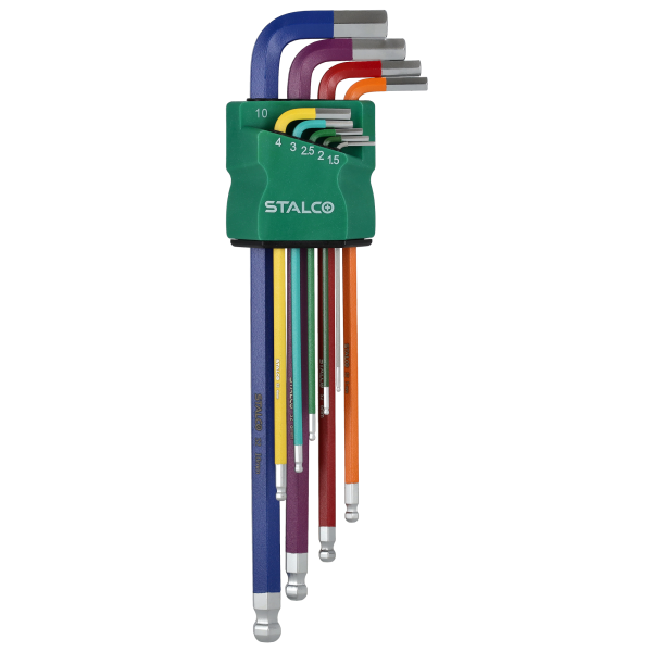 Klíč imbus Rainbow sada 9ks 1.5-10mm extra dlouhé