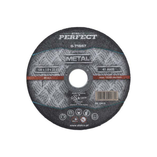 Kotúč rezný na kov - rovný 125x1,5x22,23 mm