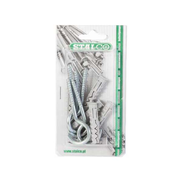 Hmoždinka 8x40 mm; sa strop. háčikom 5x42 mm/6 ks