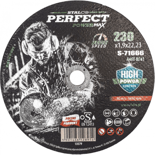 Kotúč rezný na kov - rovný 230x1,9x22,23 mm