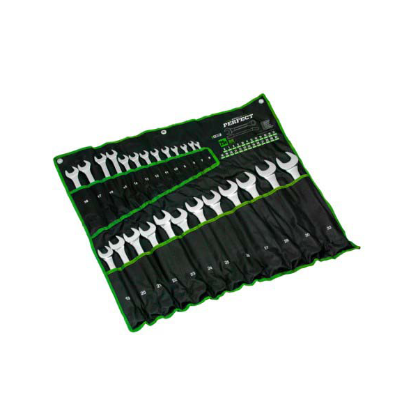 Klíč očkoplochý leštěný sada 8 ks: 6-22 mm