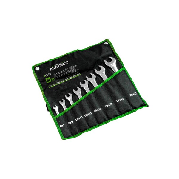 Klíč plochý leštěný sada 8 ks:  6-22 mm