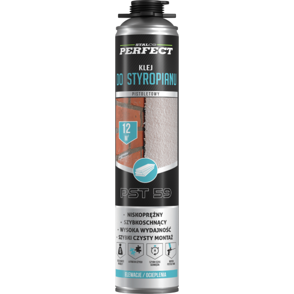 Lepidlo pěnové na polystyren pistolové 750ml PST59