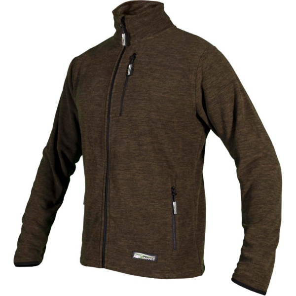 Mikina flísová pánska NAVAS M M olivová melanž