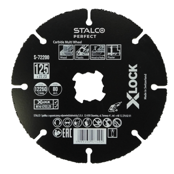 Kotouč řezný CARBIDE MULTI X-LOCK 125 mm;M14/22,23