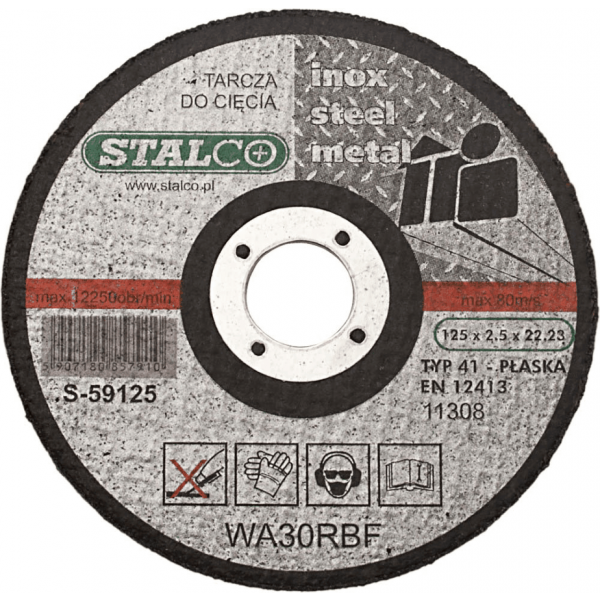 Kotúč rezný na kov, rovný 115 x 1,5 x 22,23 mm