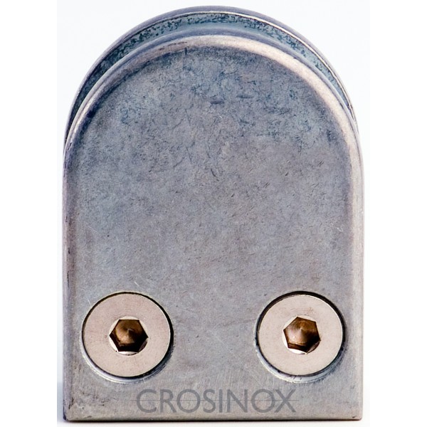 Držák skla půlkulatý, na rovnou plochu