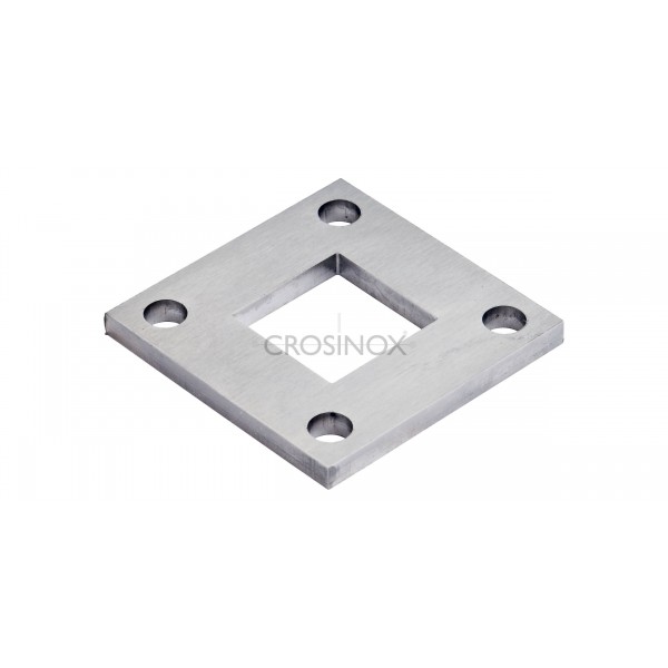 Príruba 98x98x6 mm, stredový otvor 40,5x40,5