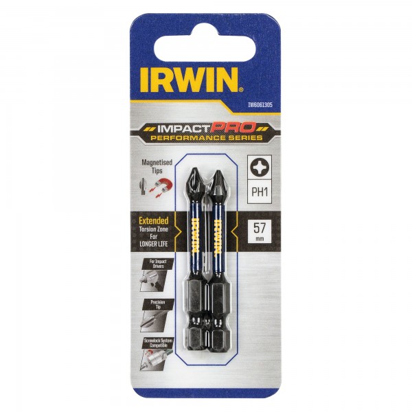 IRWIN Impact bit PH1 57mm - 2 ks