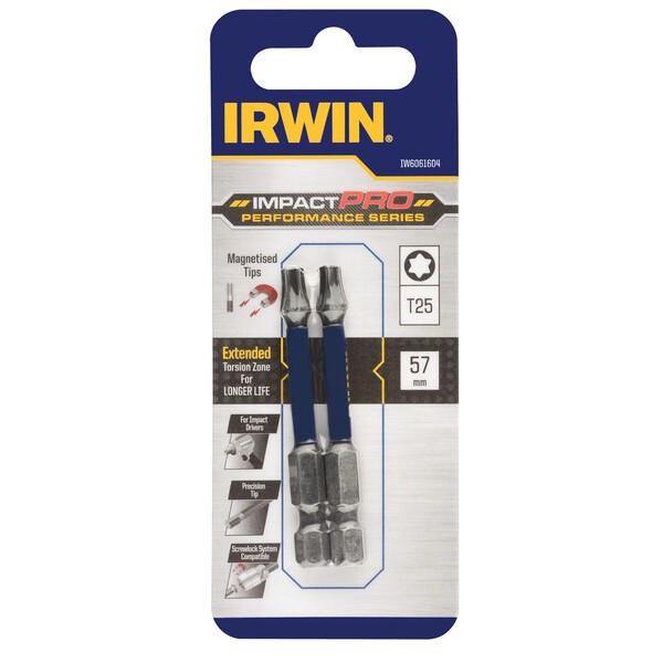 IRWIN Impact bit T25 57 mm - 2 ks
