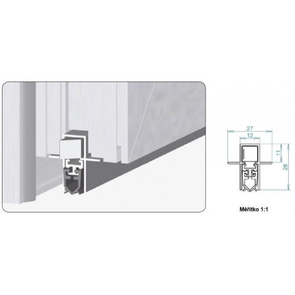 Silikónové tesnenie Isolporte EURO 1230 mm