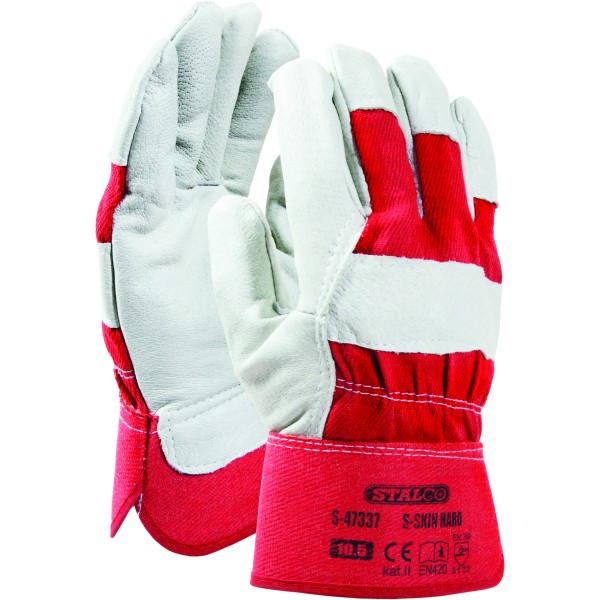 Rukavice kožené "S-SKIN HARD" 10,5