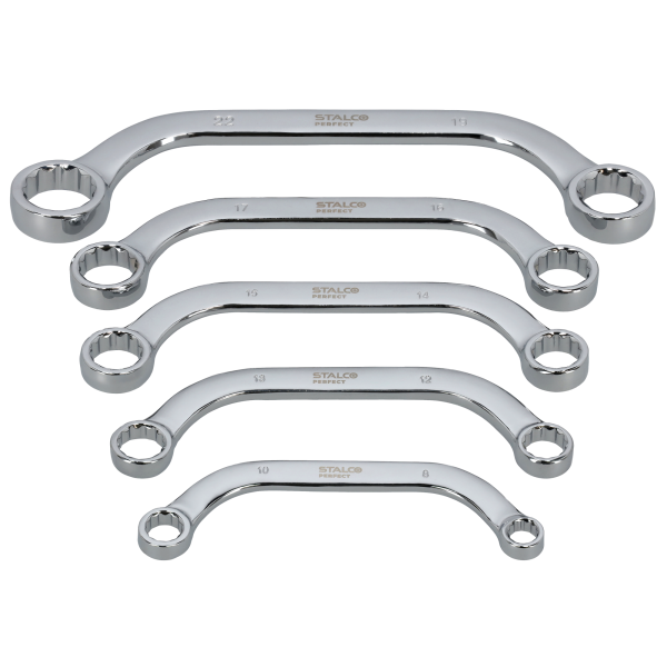 Klíč plochý typ C sada 5ks CrV