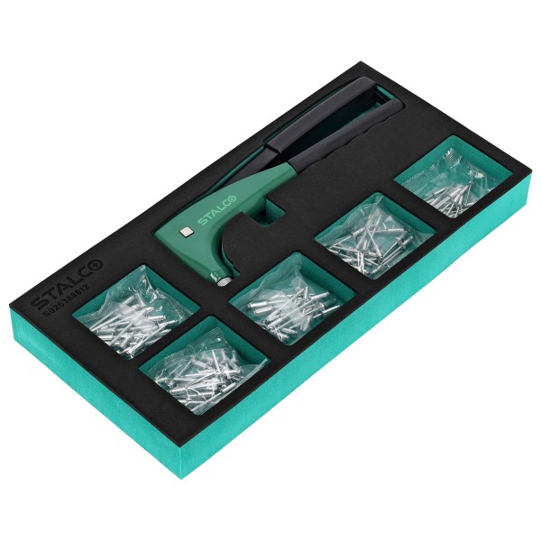 Kleště nýtovací + sada nýtů 3,2 - 4,8 mm