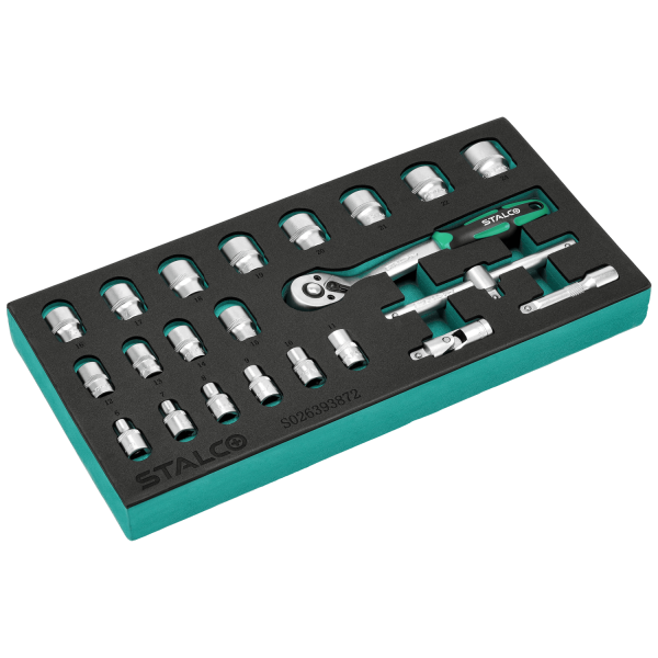 Klíč nástrčný 3/8” 6-24 mm sada 22 ks 72z CrV