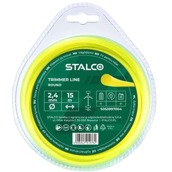 Struna žací kulatá Round 1,3mmx15m