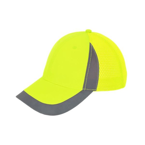 Čepice reflexní s kšiltem PICK žlutá