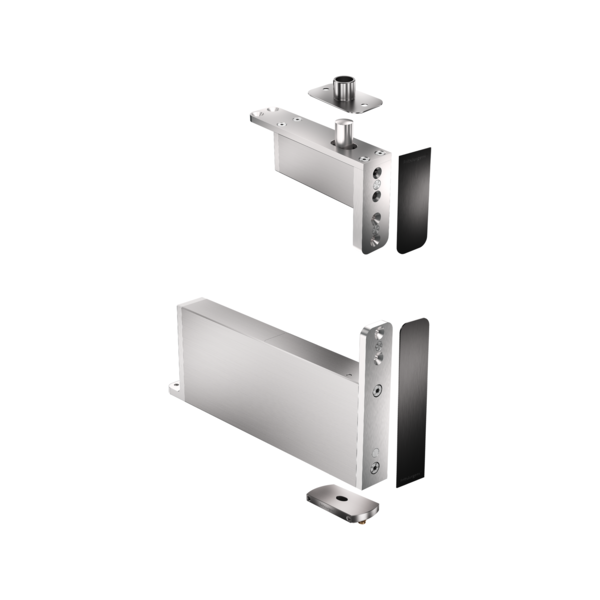 FJ Set System M 40 mm C hranatý-nerez+čierne kryty