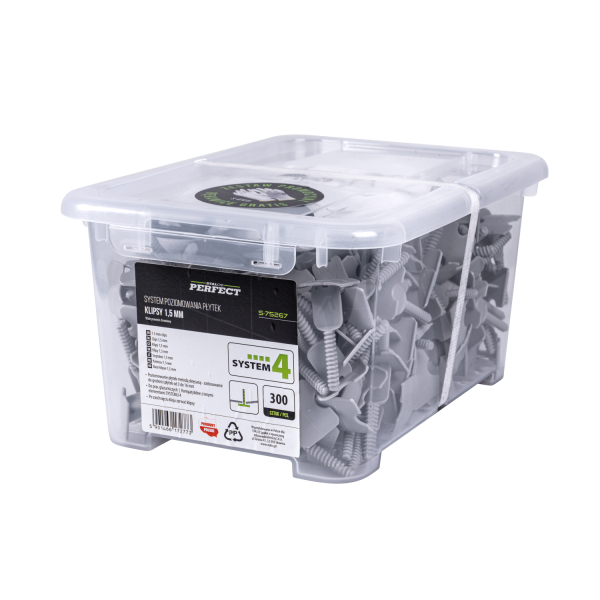 Klipy 1 mm k SYSTEMU 4 1mm 300 ks