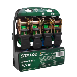 Popruh stahovací 25mmx4,5 m;pevnost 0,7 t (4 ks)