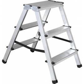 Schůdky ALU,oboustranné 150 kg 2x2 stupně/podesta