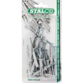 Hmoždinka s golierom 6x60 mm, skrutka 3,8x64mm/15 ks