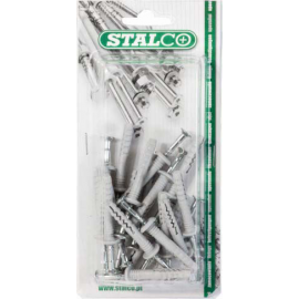 Hmoždinka 8x45 mm s skrutkou 4,8x50 mm; 12 ks