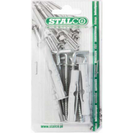 Hmoždinka 8 mm do dut. mat.+háčik4,5x65 mm/5 ks