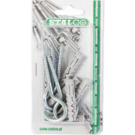 Hmoždinka 10x50 mm; sa strop. háčikom 6x52mm/4 ks