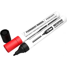 Popisovač permanentný 1,5-3 mm, červený 10 ks/bal.