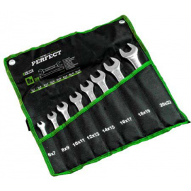 Klíč plochý leštěný sada 6 ks: 6-17 mm