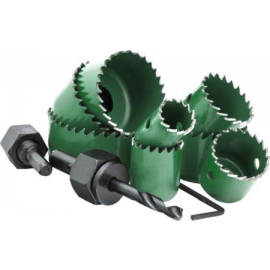 Korunka děrovací do dřeva sada 11 ks 19-63 mm