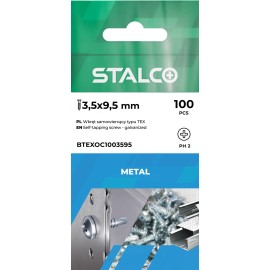 Šroub samovrtný typu TEX 3,5x9,5 mm PH2 (100ks)